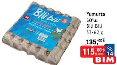 BİLİ BİLİ YUMURTA 30'LU 53-62 G